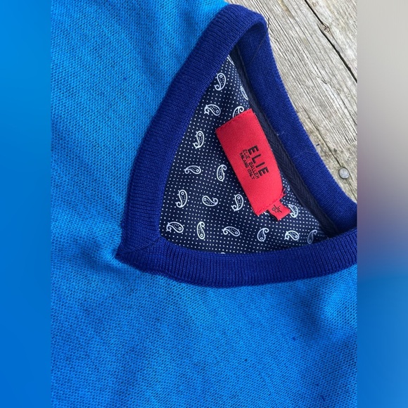 Elie Balleh Boy’s Argyle V Neck Sweater size large 6-7 like new - Picture 4 of 5